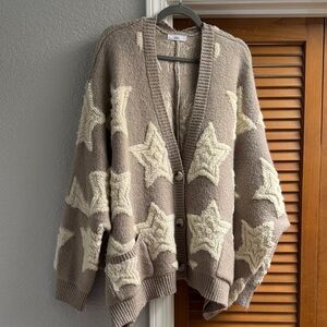 Shop Talulah Storming Star Oversized Cardigan